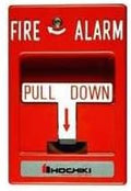 HOCHIKI HPS-SAH Pull Station Single Action - Durable Manual Alarm