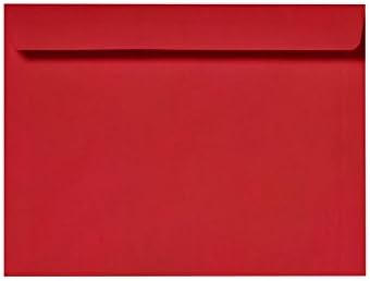 LUXPaper 6 x 9 Booklet Envelopes in Ruby Red for All Occasions