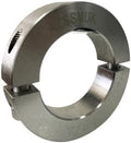 Shaft Collar 2-1/4 in Split Stainless Steel Clamp Set - Durable Fit