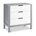 Carter's Colby 3-Drawer Dresser in Grey and White - Durable Nursery