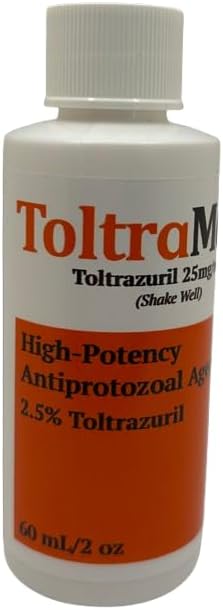 Toltrazuril 2.5% for Horses, Dogs, Cats - 60mL Powerful Formula