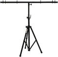 Mobile DJ Light Stand 6 ft T-Bar Tripod - Durable Multi-Fixture Stand