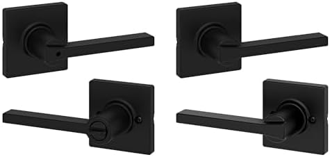 Kwikset Casey Hallway Passage and Bed/Bath Privacy Door Handle
