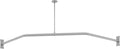 Naiture Corner Neo-Angle Fitting Room Curtain Rod - Heavy Duty 304 SS
