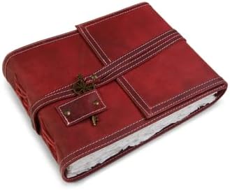 Wanderings Red Leather Watercolor Journal - Premium Art Journal