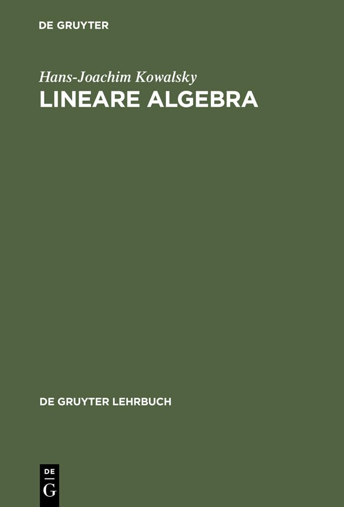 Lineare Algebra (De Gruyter Lehrbuch) - A Comprehensive Guide
