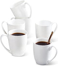 Chulan Fine Bone China Coffee Mugs Set of 6 - Lightweight Thin Rim