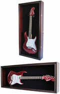 Electric Guitar Display Case 42 in Shadow Box - Lockable UV Protection