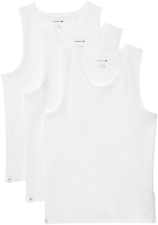 Lacoste Men's Cotton Tank Top 3-Pack - Ultimate Comfort