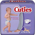 Prevail Cuties Baby Diapers Size 4 Case of 124 - Soft, Absorbent Fit