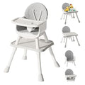 6 in 1 Baby High Chair White - Convertible, Easy Clean