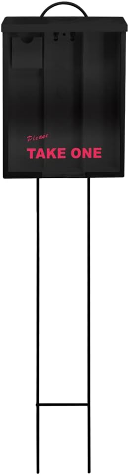 Outdoor Real Estate Brochure Box with Yard Stake for Flyers