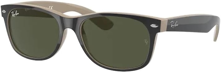 Ray-Ban RB2132 New Wayfarer 55MM Square Sunglasses Bundle