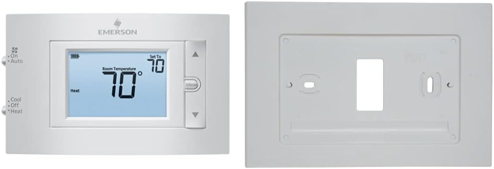 Emerson 1F83C-11NP Non-Programmable Thermostat with Plate