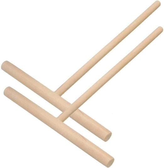 2-Pc Wooden Crepe Maker Spreader Set by BWESOO