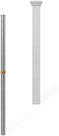 3.5ft Tall No-Dig Fence Finishing Post for All American Vinyl Fence