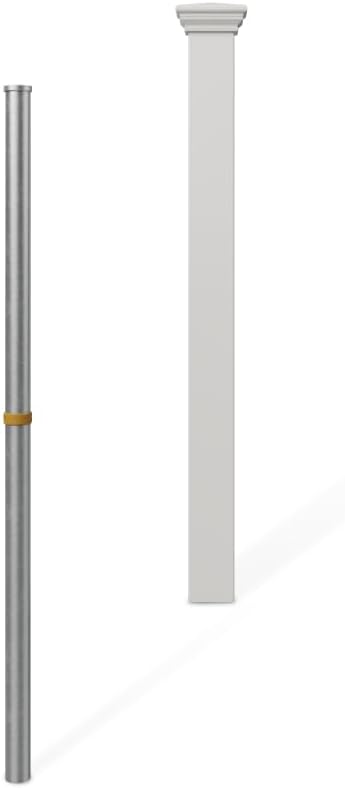 3.5ft Tall Fence Finishing Post for Easy Install Outdoor Fencing