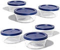 12-Piece Glass Food Storage Containers Set - Leakproof Meal Prep