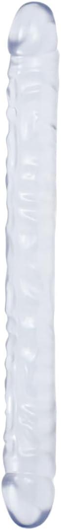 Doc Johnson Crystal Jellies Double Dong 18 Inch Clear Dildo