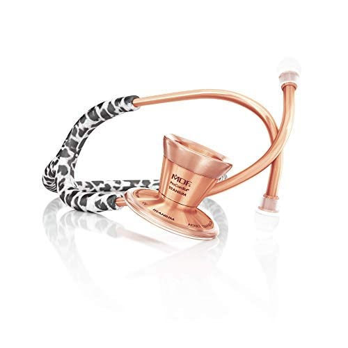 MDF Instruments Snow Leopard Rose Gold Stethoscope for Adults