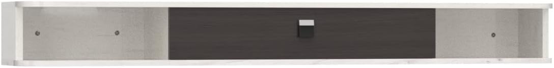 55'' Floating TV Console with Storage - Modern Grey-White