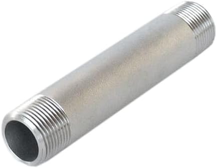 2 Inch x 8 Inch Stainless Steel Pipe Nipple for Versatile Use