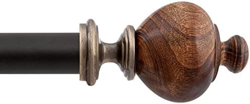 Adjustable Brown Curtain Rods: Elegant & Heavy-Duty