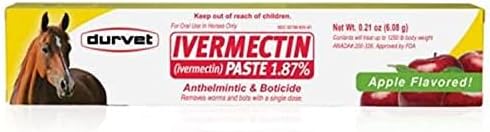 Durvet Ivermectin Paste for Horses - Effective Wormer 3-Pack