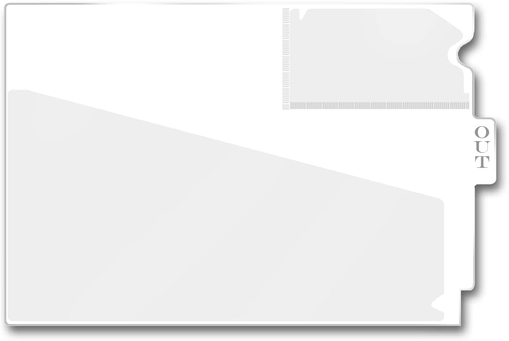 Center Tab Vinyl Outguides for Organized Filing Systems