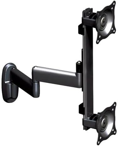 Flat Panel Dual Vertical Monitor Arm Wall Mount for Optimal Viewing