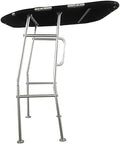 Dolphin Pro E Economic T-Top Fishing Boat Tower - Black Canopy