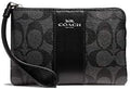 COACH Womens Corner Zip Wristlet In Canvas Leather - Compact Everyday