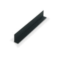 Styrene Angle Moulding 1 in x 1/2 in x.04 in Matte Black - Pack of 3