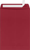 LUXPaper 9 x 12 Open End Envelopes Peel & Press Garnet Red - Pack
