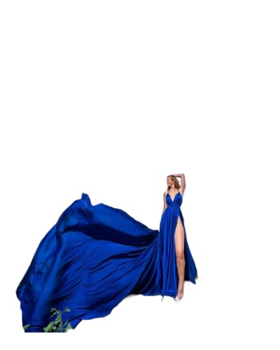 Royal Blue Long Flying Dress for Stunning Photoshoots