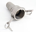 1 1/2ft Female Camlock x 1 1/2ft Male Hose Shank Adapter - Stainless