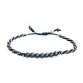 Sailor Rope Bracelet in 2 Custom Colors - Beaded Hematite Lucky 7