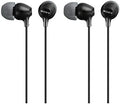 Sony Black In-Ear Earbud Headphones - Pack of 2