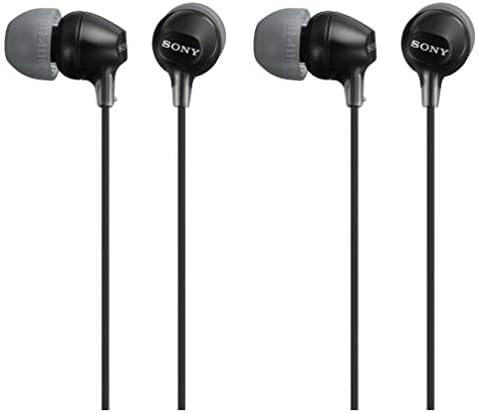 Sony Black In-Ear Earbud Headphones - Pack of 2