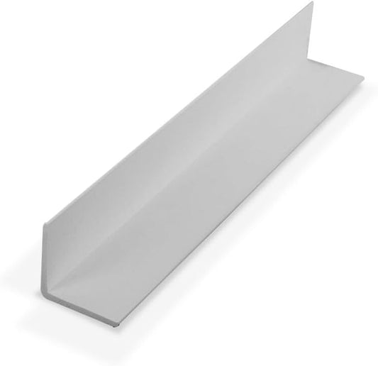 Outwater Plastics White 1-1/4 Inch Angle Moulding for Furniture
