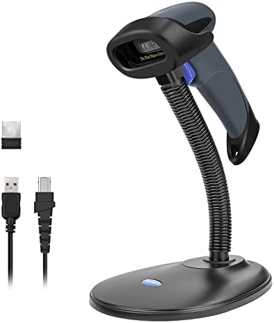 NETUM Wireless 2D QR Barcode Scanner with Stand for Easy Use