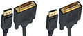 DisplayPort to DVI Cable 2 Pack 15 ft - Reliable PC to DVI Connection