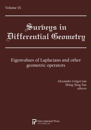 Surveys in Differential Geometry, Vol. 9: Eigenvalues of Laplacians