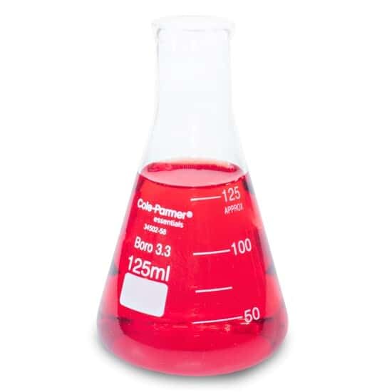 Cole-Parmer 125 mL Erlenmeyer Flask - Durable & Versatile Lab Tool