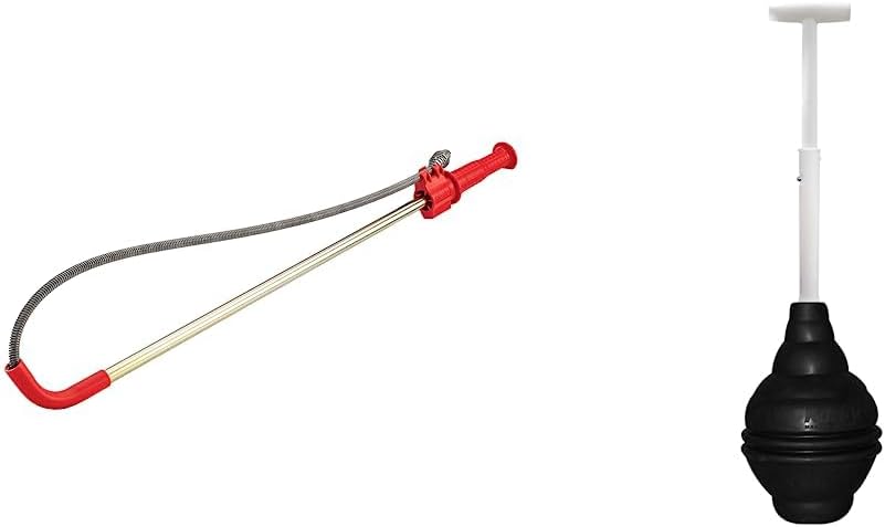 RIDGID Toilet Auger and Korky BeehiveMAX Plunger Combo Set
