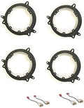 2 Pair 6 or 6.5 Inch Car Stereo Speakers Adapter Mount Plates
