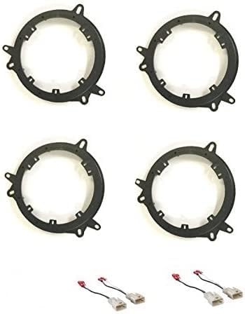 2 Pair 6 or 6.5 Inch Car Stereo Speakers Adapter Mount Plates
