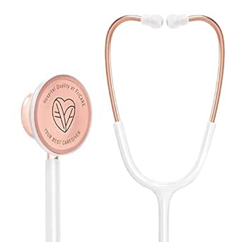 FriCARE Rose Gold Stethoscope for Nurses and Medical Students
