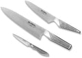 Global 3 Piece Starter Set - Lightweight Japanese Stainless Knives