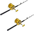 EatMyTackle 130W 2-Speed Reel on Tournament Rod 2-Pack - Durable
